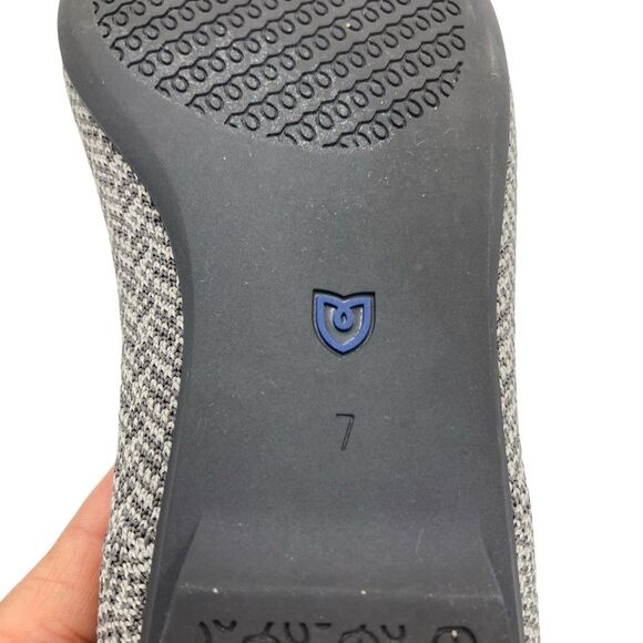 Rothy's The Point Grey Mist Captoe US Size 7 Womens Ballet Flat Slip On Shoes - Picture 7 of 11